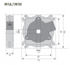 Antichute GAPOSA Horizontal M1H - 80 Nm - Cable 1m